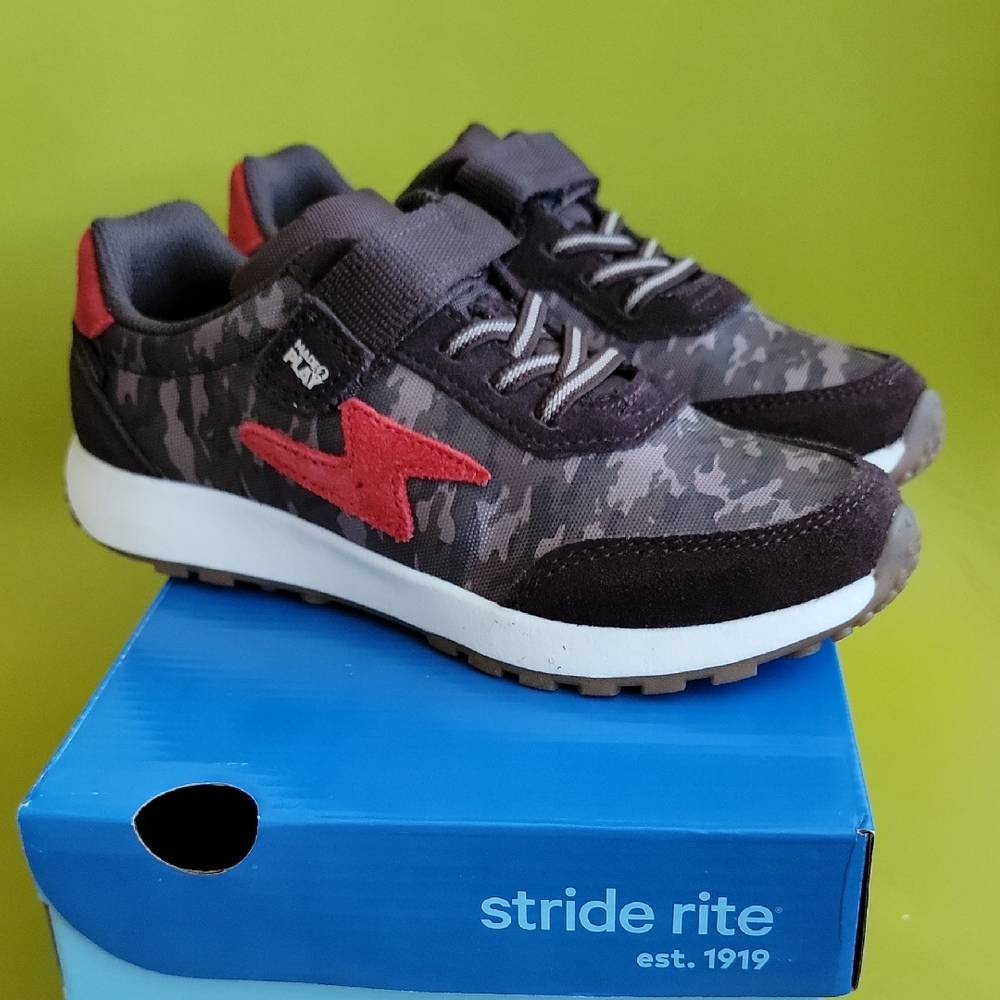 Stride Rite Zips Jogger Camo M2P Kids Sneakers